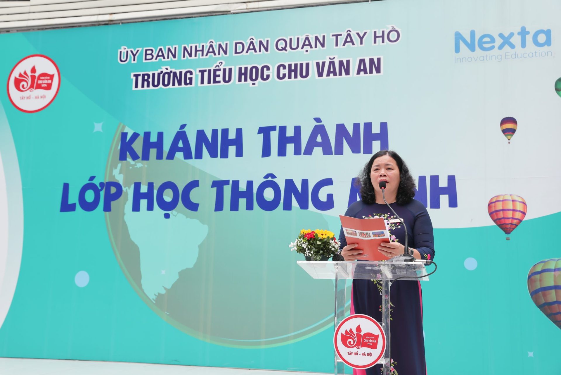 Phóng sự: lễ khánh thành lớp học thông minh tại trường Tiểu học Chu Văn An